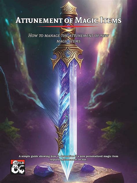 Attuning Magical Items in D&D .